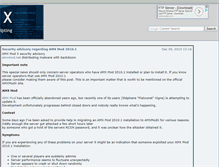 Tablet Screenshot of amxmodx.org